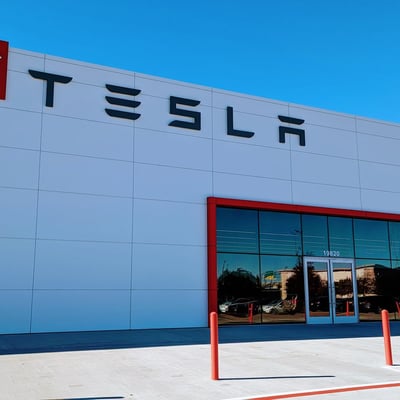 Tesla storefront photo